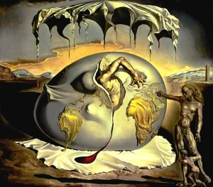 Doorbreken van patronen Salvador Dali schilderij 1943_ Child_Watching_the_Birth_of_the_New_Man